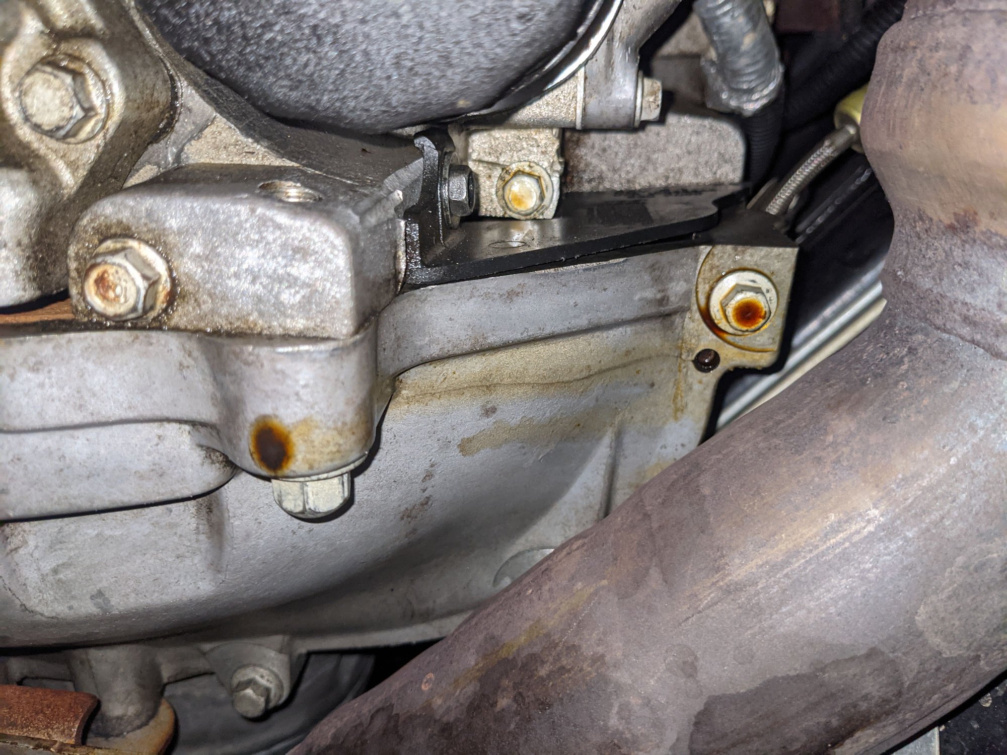 Rear main seal leak, oil sender or camshaft position sensor leaking