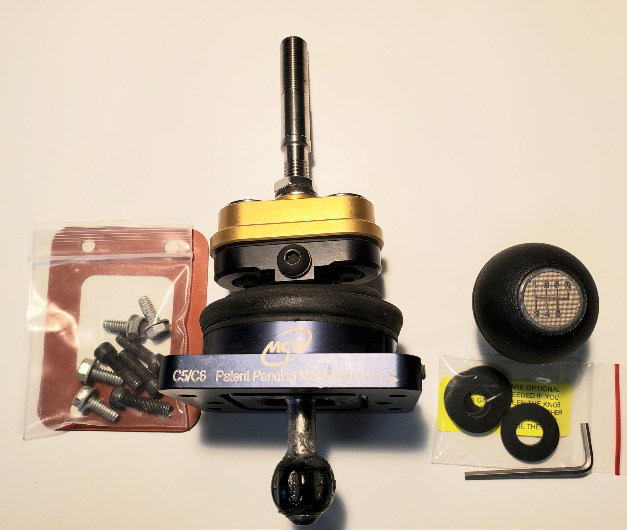 FS (For Sale) MGW short throw shifter with Gripper Knob. C5/C6