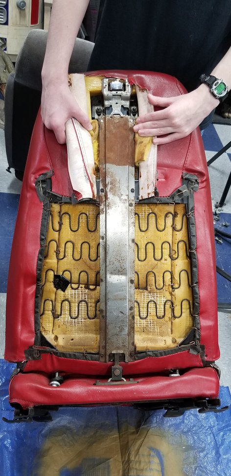 1977 Seat...Can this be repaired?? - CorvetteForum - Chevrolet Corvette