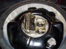 Holley 3367 on R66 - note the indexing nibs at the front which won't let the base set down on the Edelbrock.