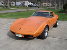 1974 Orange Corvette