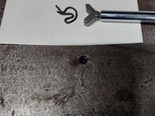 The eyebolt installation screw driver tip works good for installing Jesus clips.