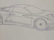 I still see this sketch as the actual car.