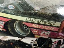 Here is what was left of the car. It had poured rain the night before so the stuff all over the car is muddy water residue as it was off track and rolled through a puddle the size of a small lake!