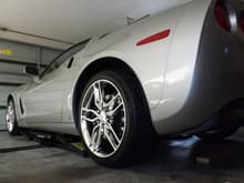 The latest photo for now. Just finished putting on the C7 Z51 wheels.