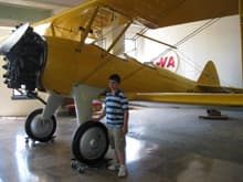 My Grand son at the Wichita Air Museum