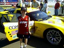 Austin &amp; C6R St. Pete ALMS 2007

The Honda Grand Prix of St. Petersburg on the grid with Austin(just turned 9) just prior to going green. April 2007.