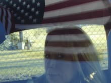 Another cool shoot with the flag reflection and my better half