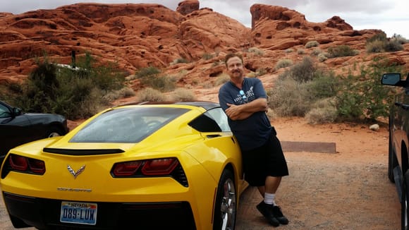 Before I got my Laguna Blue C7 I rented this one in Vegas. This is in the park called The Valley of Fire
