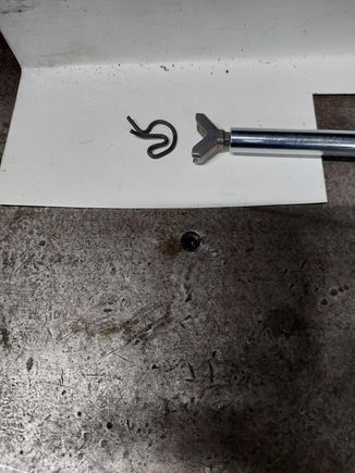 The eyebolt installation screw driver tip works good for installing Jesus clips.