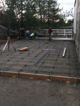 We poured it 7" thick
