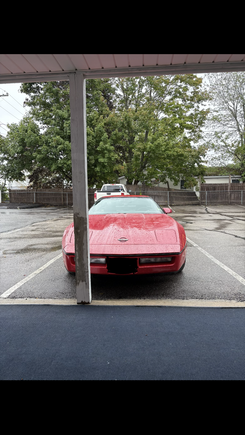 The Vette on an adventure to Maine last summer