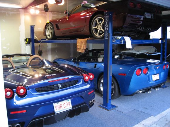 C5 over C6 with Ferrari F430 on the side