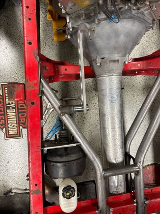 Original brake from C5 reversed under cab