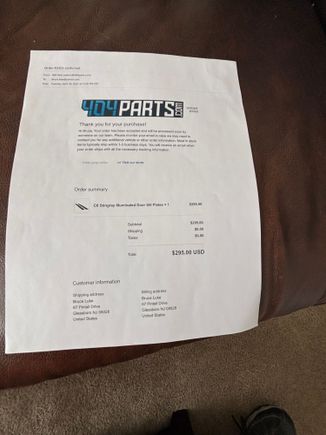 Original invoice