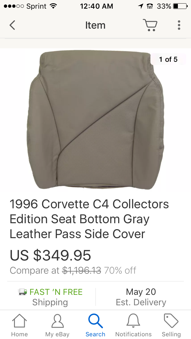 1996 Collector Edition seats - CorvetteForum - Chevrolet Corvette Forum