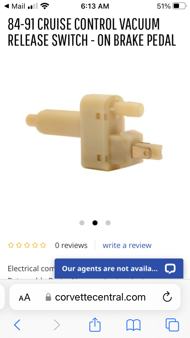 Cruise control vacuum switch CorvetteForum Chevrolet Corvette Forum