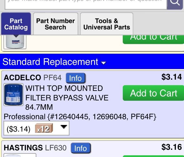 Oil Filter Pf64 Corvetteforum Chevrolet Corvette Forum Discussion