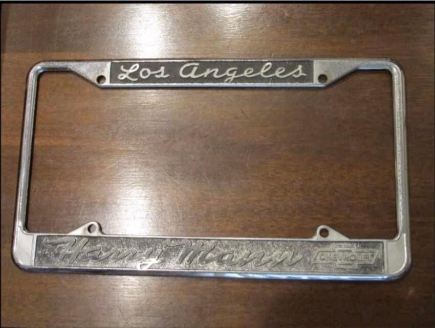 WTB (Want To Buy) Harry Mann Chevrolet Los Angeles License Plate Frames