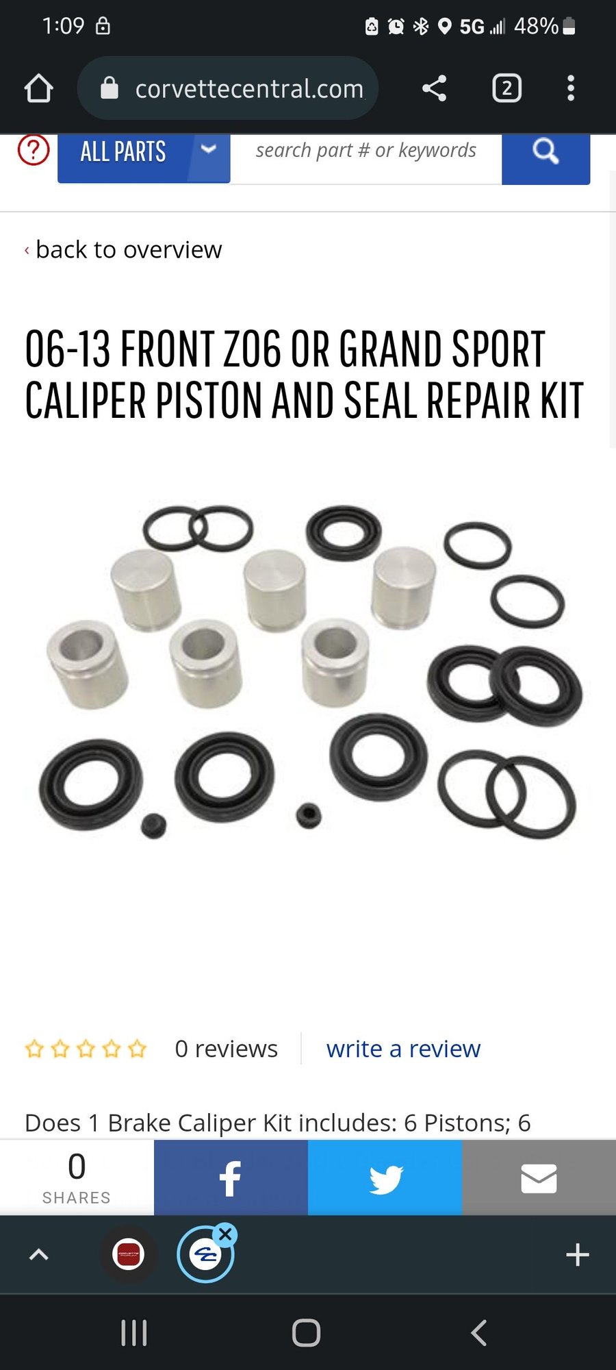 WTB (Want To Buy) WTB C6 Z06/GS Brake Caliper Pistons CorvetteForum