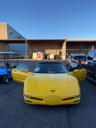 They say don’t judge a C5 by it’s color. My 1st Corvette purchase after several test drives in and out of state. This girl rides and drives exceptionally better than the rest. All of the cars that were test driven had less than 40,000 miles…. Super stoked!