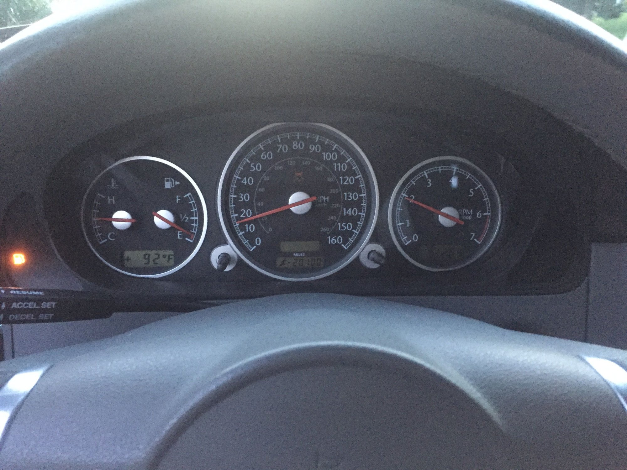 BAS ESP/ ABS/ E Brake/ Brake wear indicator light all on