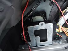 Seems like they somehow hooked up red/black and turned it into one red or pinkish wire that will go to the cabin. 