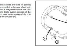 parking brake assembly rear hub