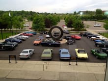 Start of Michigan Mille - Breakfast &amp; driver's meeting at the Chrysler Museum.