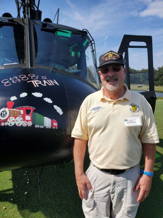 Choo Choo Coleman with his Vietnam Huey. He had 600 plus combat hours in this very aircraft