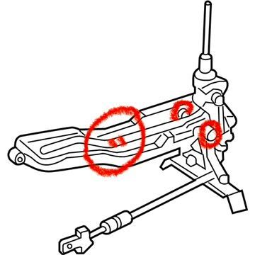 This familiar diagram of the shifter mechanism is marked in red to show where the "bushings" were installed.  