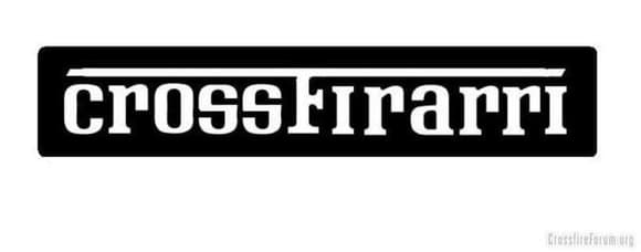crossfirarri black logo