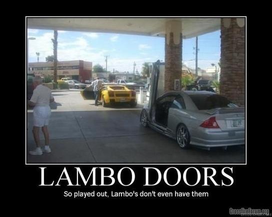 Lambo Doors So Played Out