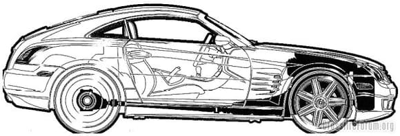 Chrysler Crossfire blueprints 1
