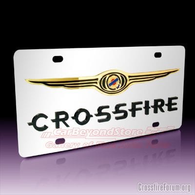 Chrysler Crossfire Lisence Plate