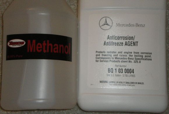 99.95% meth for cleaning inside HL's and MB blue coolant