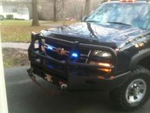 put led behind grill took em out to put fogs on