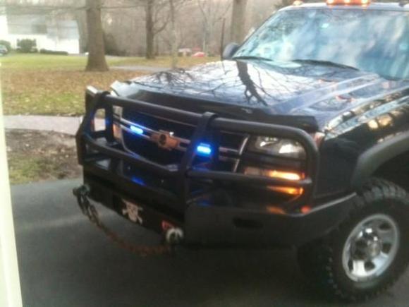 put led behind grill took em out to put fogs on