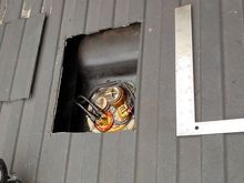 Accessed the  Fuel tank from above