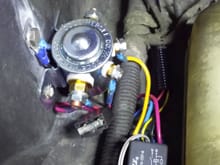 Solenoid/ Controller wiring. (Controller activates solenoid to power fan at 195
