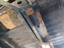 Front frame mount before blasting