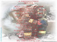 firefighter prayer with angel