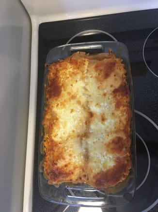 Completely from scratched baked lasagne 