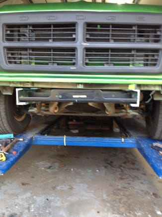 rails installed as well as winch plate