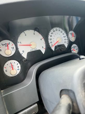 That is the gauge with the key out of the truck