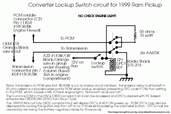 17140Converter lock up switch
