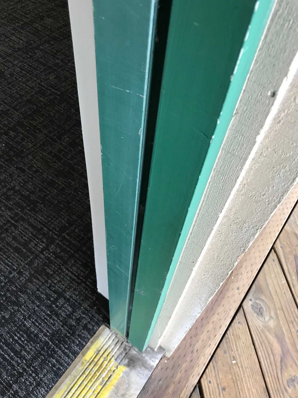 Metal door stop strip for metal door frame - DoItYourself.com Community  Forums