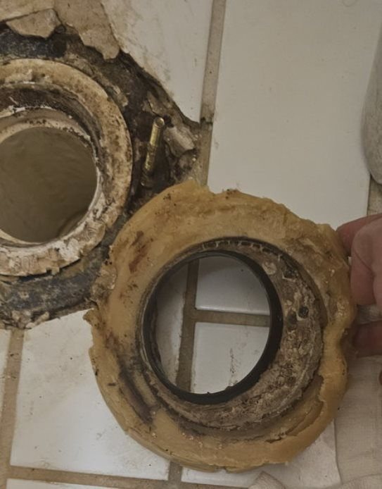 Toilet flange leaking at PVC joint Community Forums