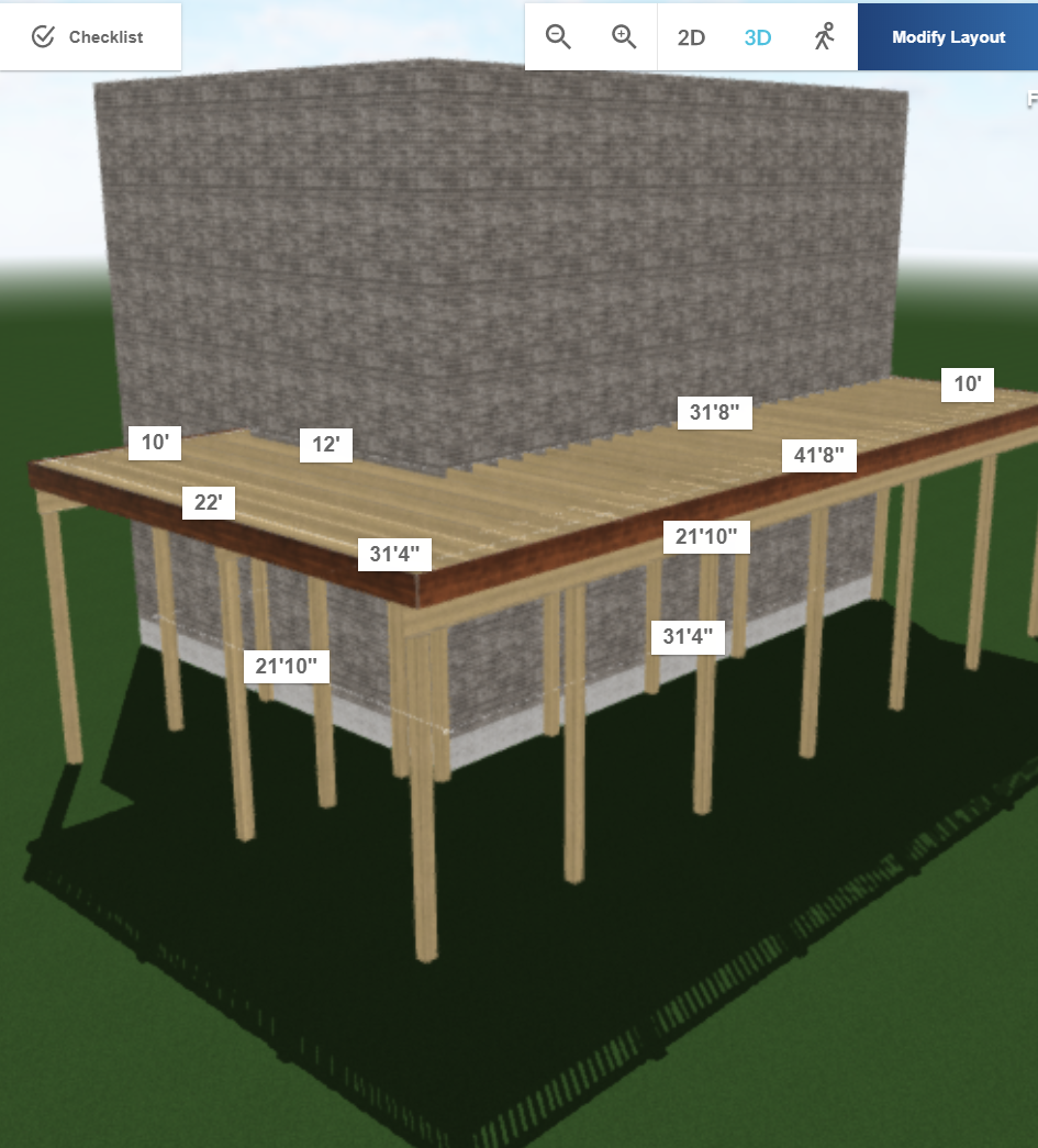 software for decks with different material options