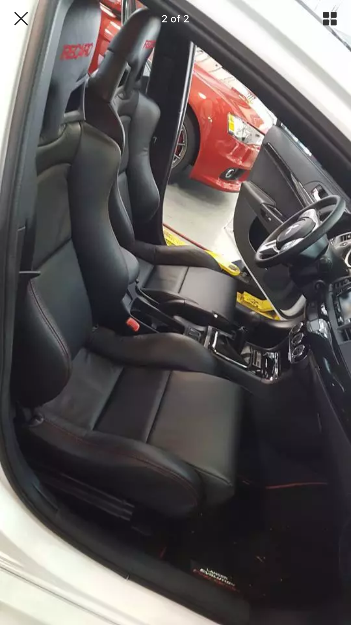 Evo seats upholstered EvolutionM Mitsubishi Lancer and Lancer